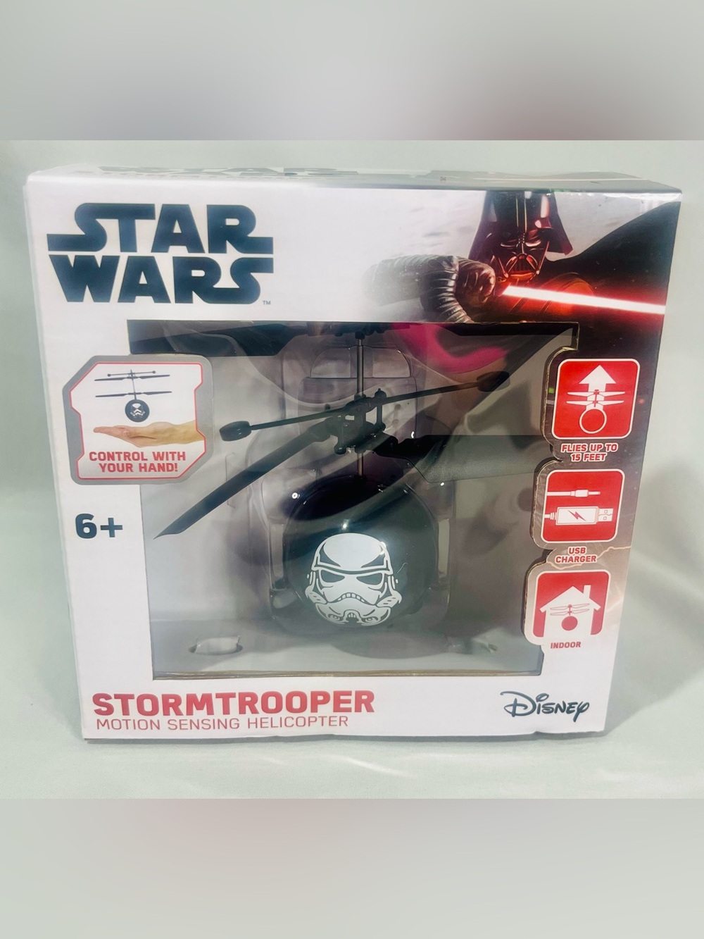 Star Wars Stormtrooper Motion Sensing Helicopter - Black